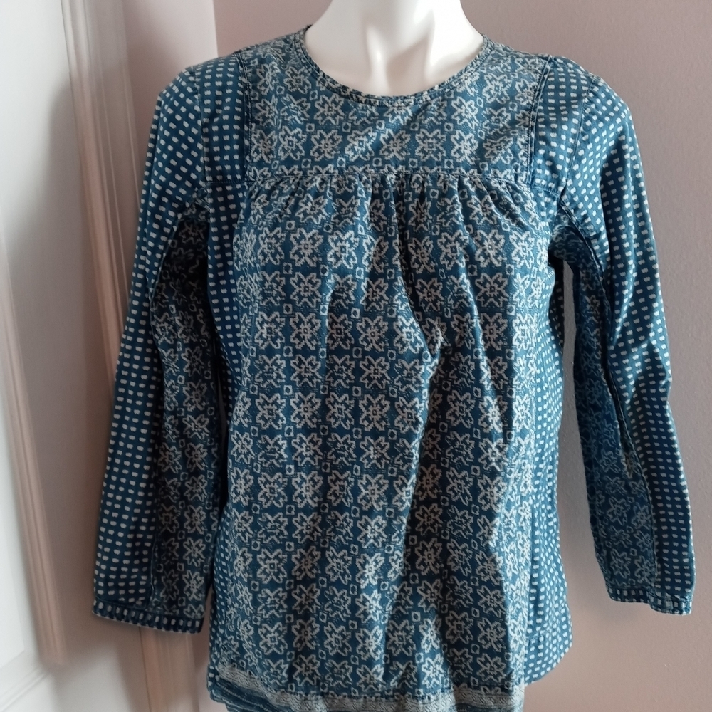 J. Crew blue top blouse